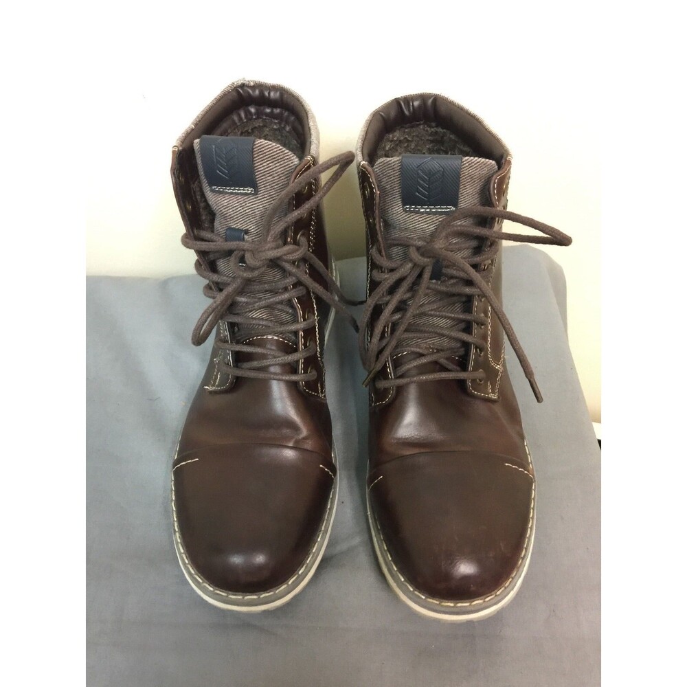 Call it Spring Men winter faux fur lining boots brown size 9.5